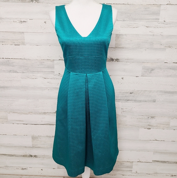 AG Phillips Teal Designer Sheath Dress - Picture 2 of 11